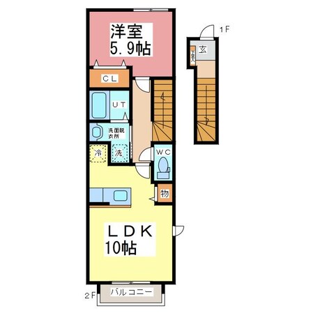 イースト　ウィングの物件間取画像